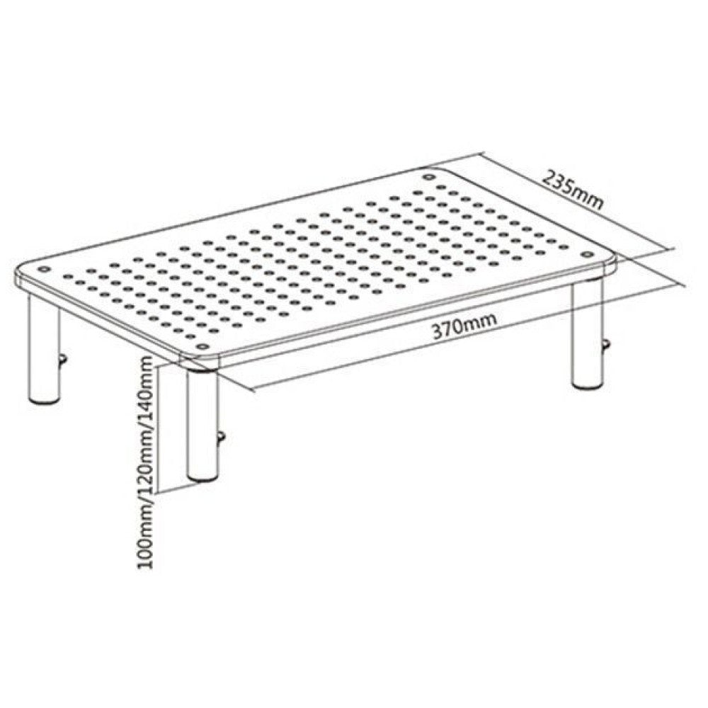 Techly ICA-MS 481 Flachbildschirm-Tischhalterung Tisch/Bank Schwarz