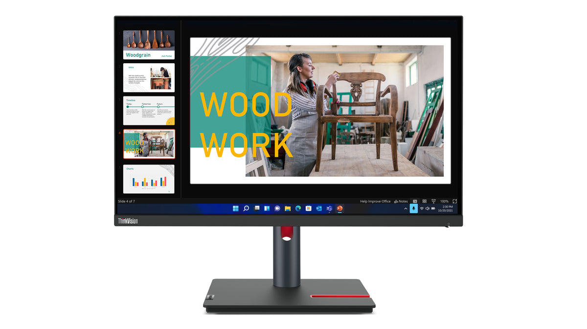 Lenovo ThinkVision P24q-30 Computerbildschirm 60,5 cm (23.8") 2560 x 1440 Pixel Quad HD LED Schwarz