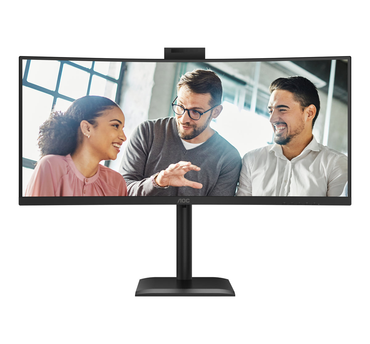 AOC CU34E4CW/75 Computerbildschirm 86,4 cm (34") 3440 x 1440 Pixel Schwarz