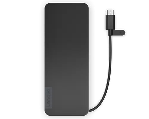 Lenovo 4X11N40212 laptop-dockingstation & portreplikator Kabelgebunden USB 3.2 Gen 1 (3.1 Gen 1) Type-C Schwarz