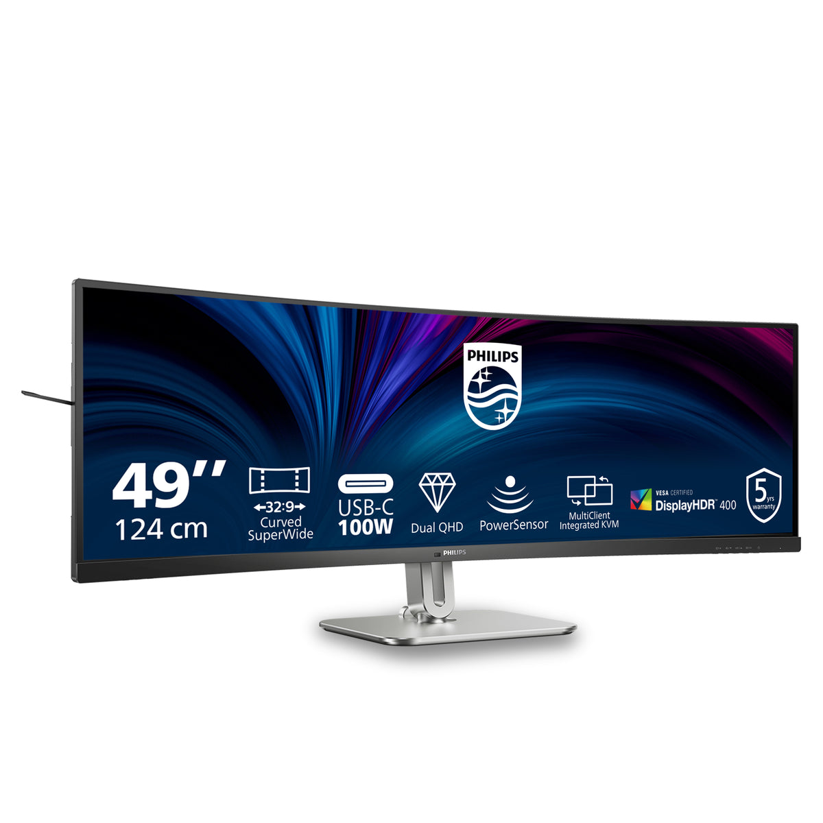 Philips 5000 series 49B2U5900C/00 Computerbildschirm 124 cm (48.8") 5120 x 1440 Pixel Dual QHD LCD Schwarz