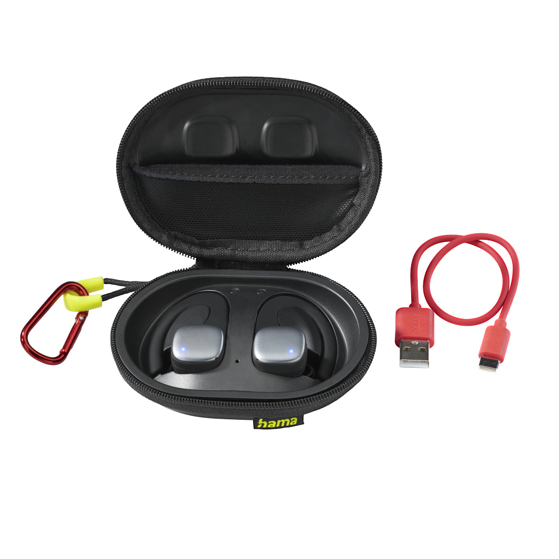 Hama Spirit Athletics Kopfhörer True Wireless Stereo (TWS) Ohrbügel Sport Bluetooth Schwarz, Gelb