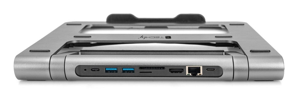 Techly ICA-NTB-DOCK91 Kabelgebunden USB 3.2 Gen 1 (3.1 Gen 1) Type-C Silber