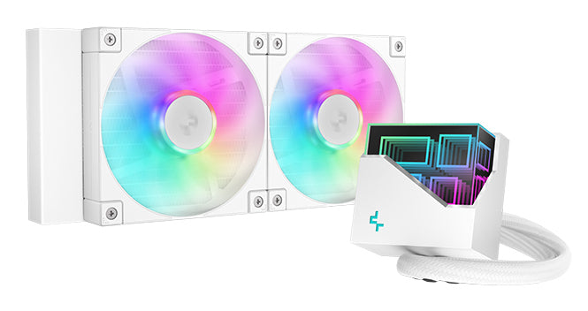 DeepCool LT240 Refroidisseur de processeur liquide tout-en-un 12 cm Blanc 1 pièce(s)