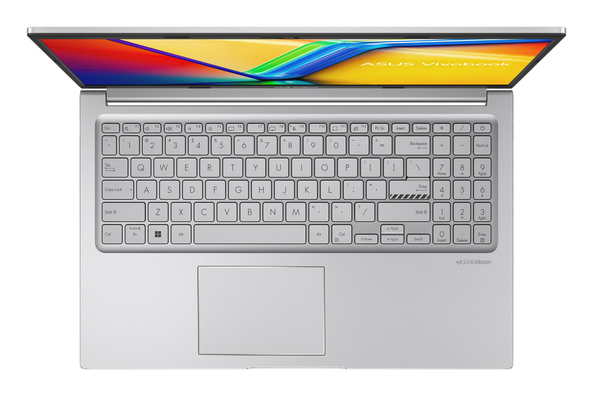 ASUS Vivobook 15 X1504VA-BQ4272 Intel Core 7 150U Laptop 39,6 cm (15.6") Full HD 8 GB DDR5-SDRAM 512 GB SSD Wi-Fi 6 (802.11ax) Silber QWERTZ Deutsch
