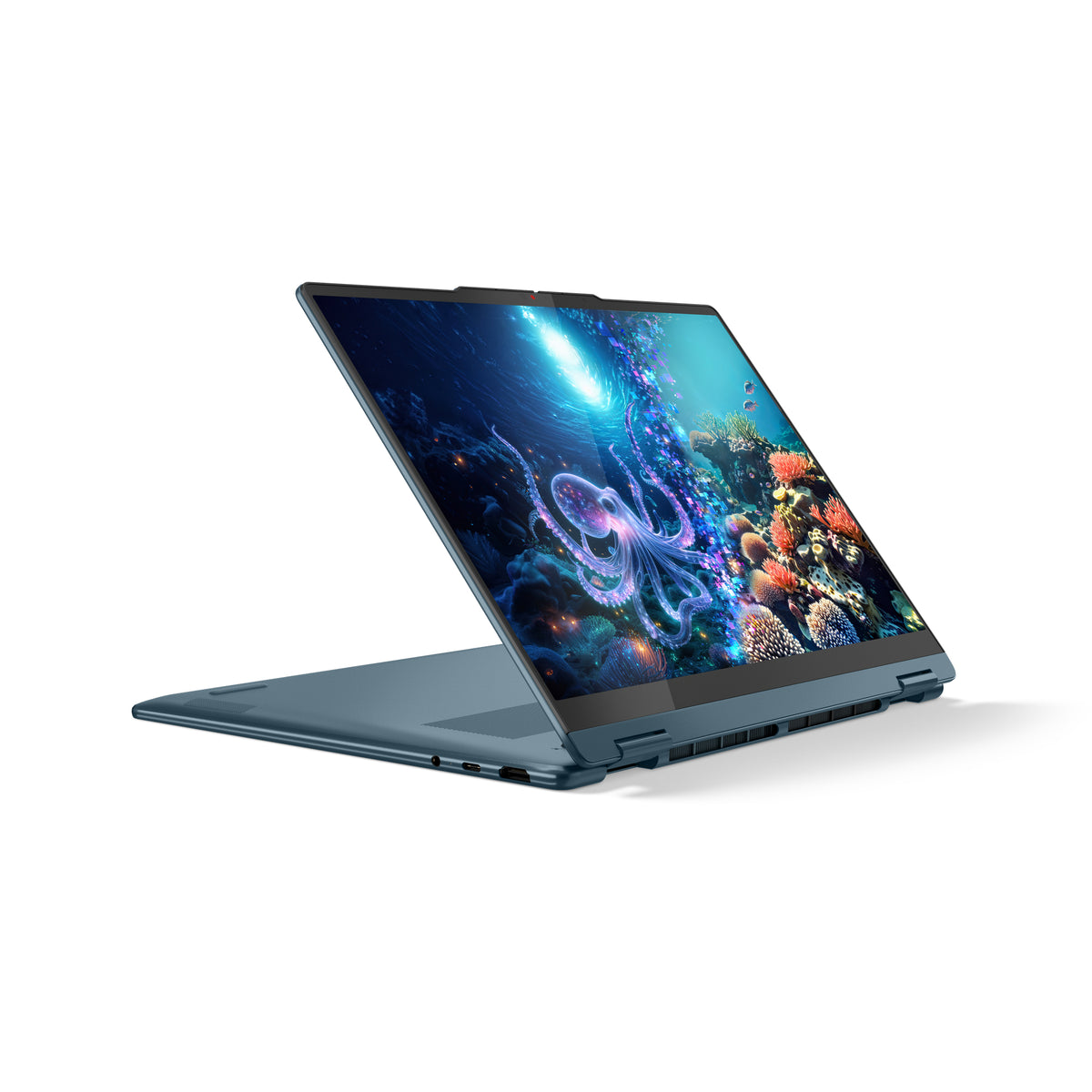 Lenovo Yoga 7 2-in-1 14AKP10 Copilot+ PC AMD Ryzen AI 5 340 Hybrid (2-in-1) 35,6 cm (14") Touchscreen WUXGA 16 GB LPDDR5x-SDRAM 512 GB SSD Wi-Fi 7 (802.11be) Windows 11 Home Türkis Deutsch