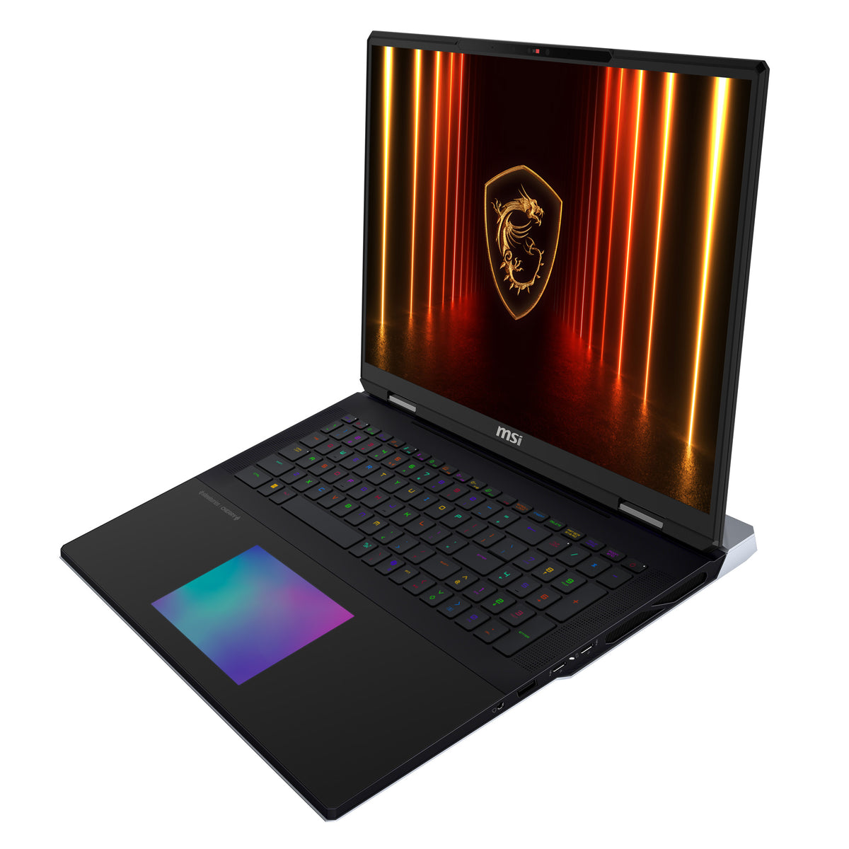 MSI Titan 18 HX AI A2XWIG-073 laptop Intel Core Ultra 9 285HX 45,7 cm (18") UHD+ 64 GB DDR5-SDRAM 6 TB SSD NVIDIA GeForce RTX 5080 Wi-Fi 7 (802.11be) Windows 11 Pro Schwarz