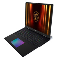 MSI Titan 18 HX AI A2XWIG-605FR Intel Core Ultra 9 285HX Laptop 45,7 cm (18") UHD+ 64 GB DDR5-SDRAM 6 TB SSD NVIDIA GeForce RTX 5080 Wi-Fi 7 (802.11be) Windows 11 Pro Schwarz AZERTY Französisch