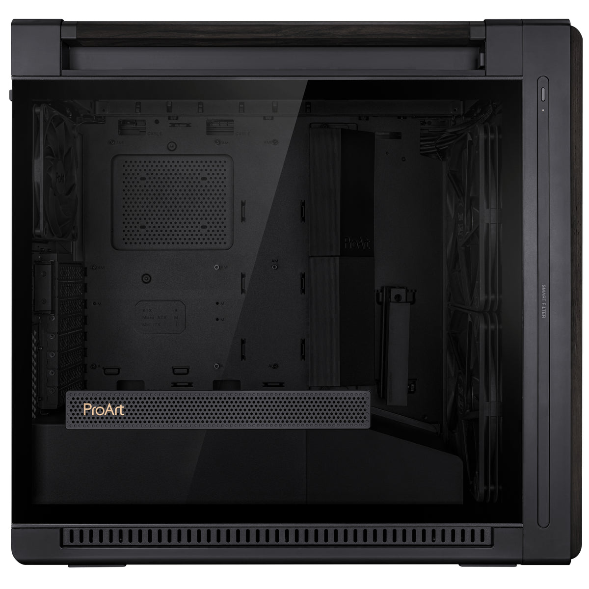 ASUS ProArt PA602 Wood Edition Midi Tower Schwarz