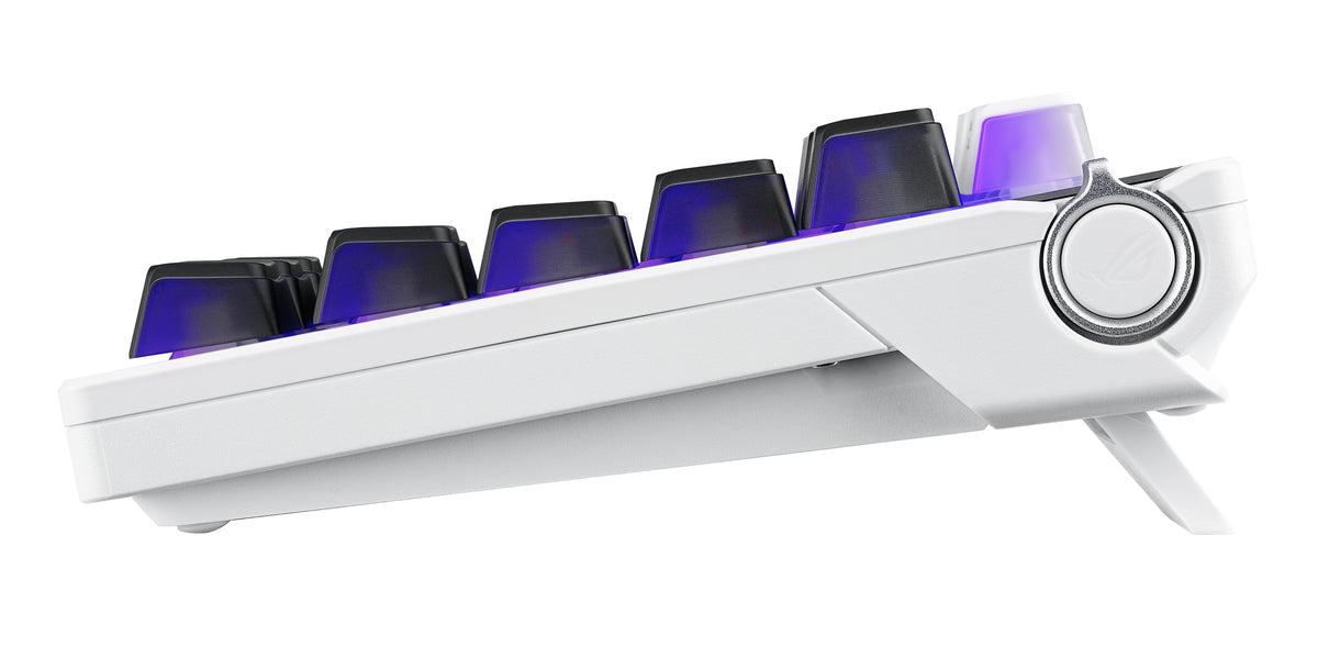 ASUS ROG Azoth X Tastatur Gaming USB + RF Wireless + Bluetooth Schweiz Schwarz, Weiß