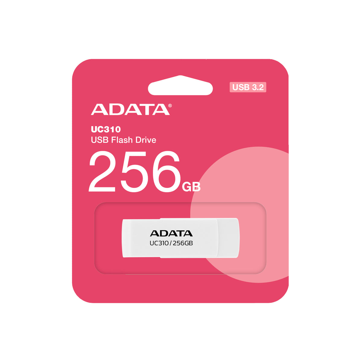 ADATA UC310 USB-Stick 256 GB USB Typ-A 3.2 Gen 1 (3.1 Gen 1) Weiß
