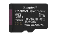 Kingston Technology 1TB micSDXC Canvas Select Plus Gen3 150R A1 (Ohne SD-Adapter)