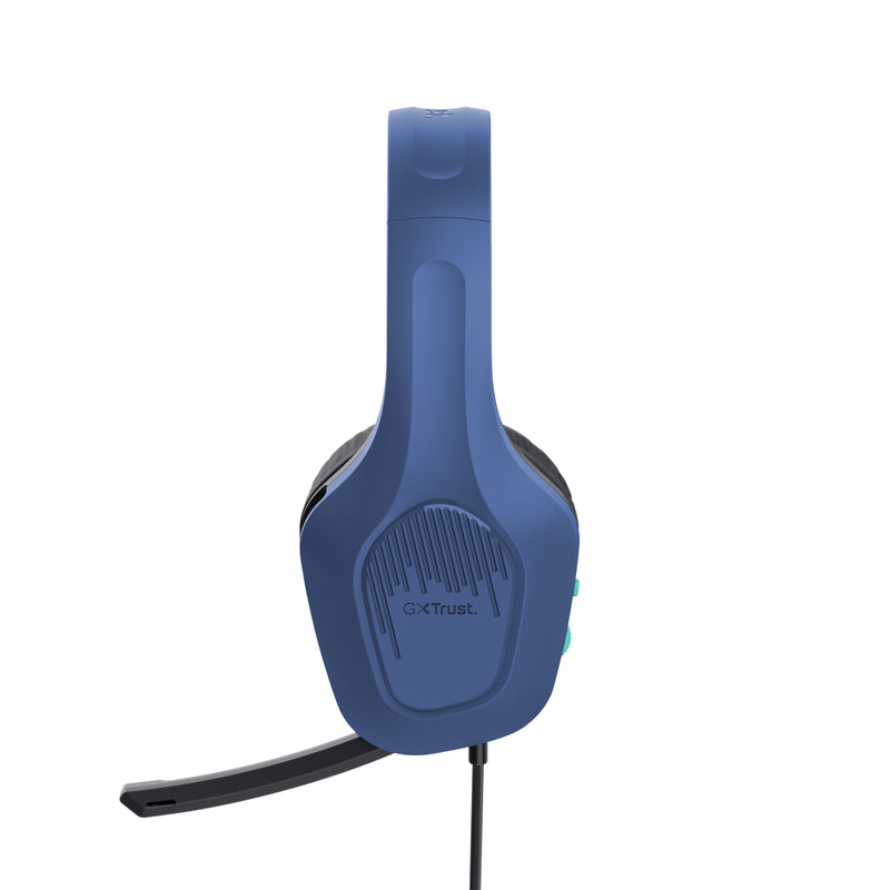Trust GXT 415B Zirox Kopfhörer Kabelgebunden Kopfband Gaming Blau