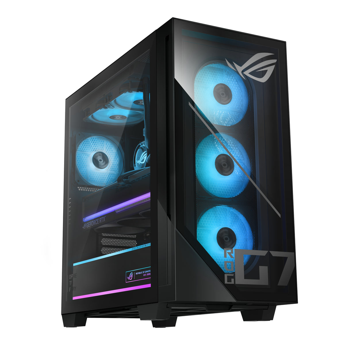 ASUS ROG G700 G700TF-7265KF225W Intel Core Ultra 7 265KF 32 GB DDR5-SDRAM 2 TB SSD NVIDIA GeForce RTX 5070 Ti Windows 11 Home Tower PC Schwarz