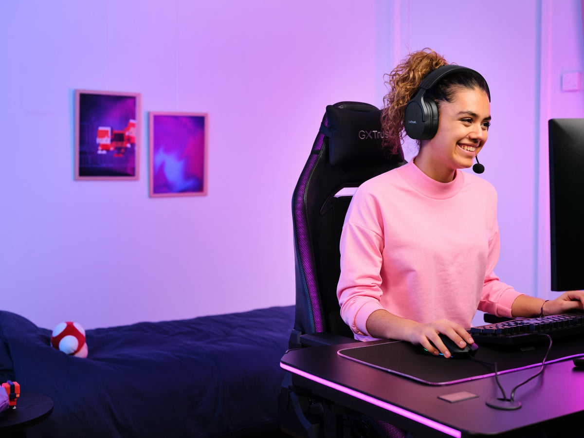 Trust GXT 491 Fayzo Kopfhörer Verkabelt & Kabellos Kopfband Gaming USB Typ-C Bluetooth Schwarz