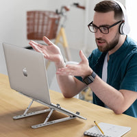 Techly ICA-TBL 134TY laptop-ständer Silber 40,6 cm (16")