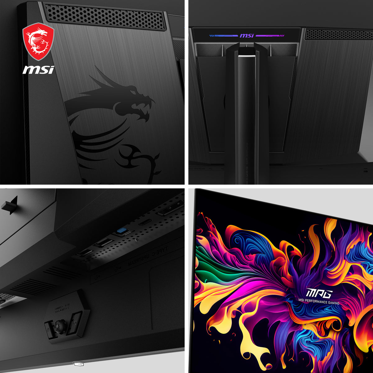 MSI MPG 321URXDE QD-OLED Computerbildschirm 80 cm (31.5") 3840 x 2160 Pixel 4K Ultra HD Schwarz
