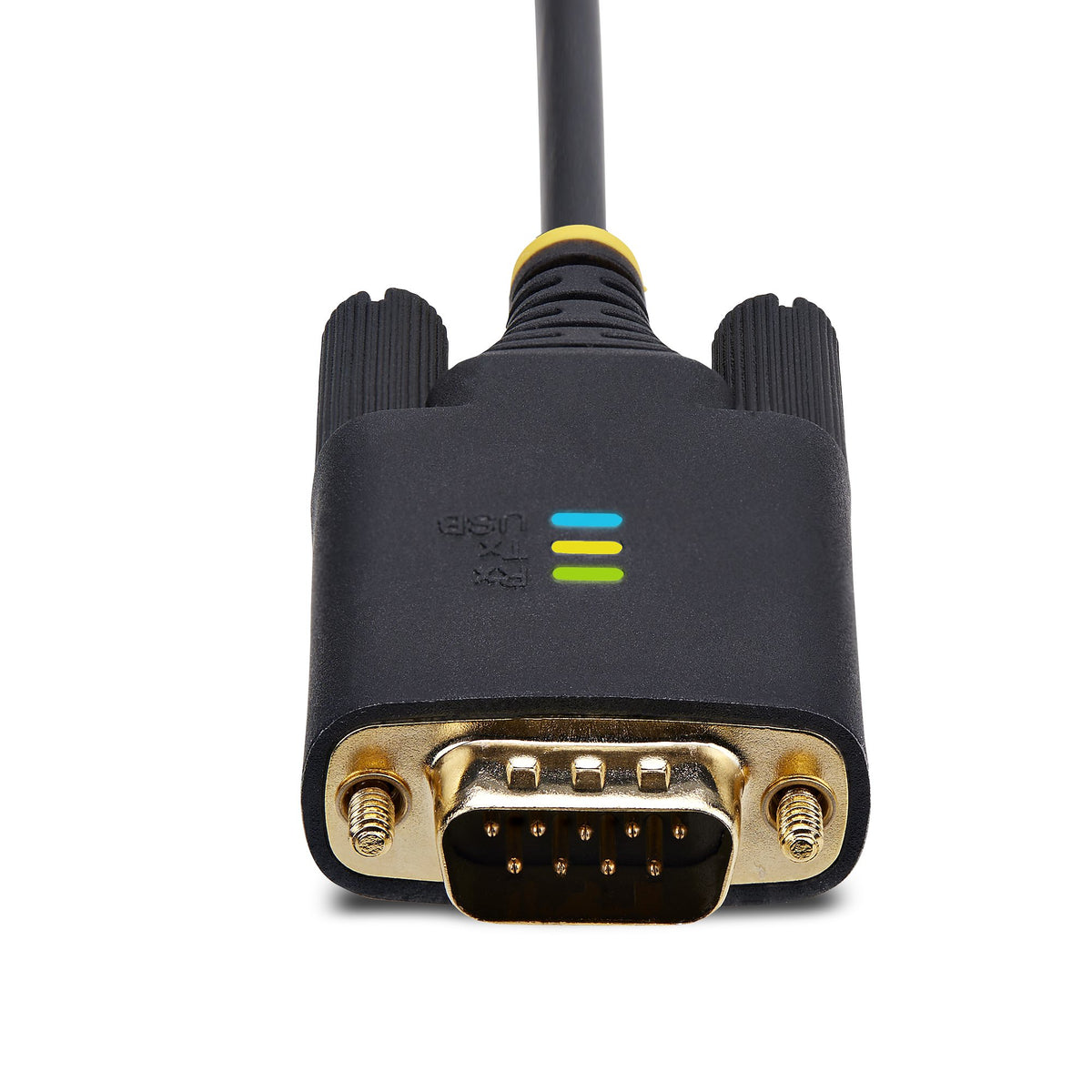 StarTech.com 1m USB Seriell Adapterkabel, USB-A auf DB9 RS232, FTDI, COM Retention, LED, wechselbare DB9 Schrauben und Muttern, ESD-Schutz, Windows, macOS und Linux