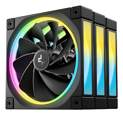 DeepCool FL12R-3 IN 1 Ventola per case per computer 12 cm Nero 3 pezzo(i)