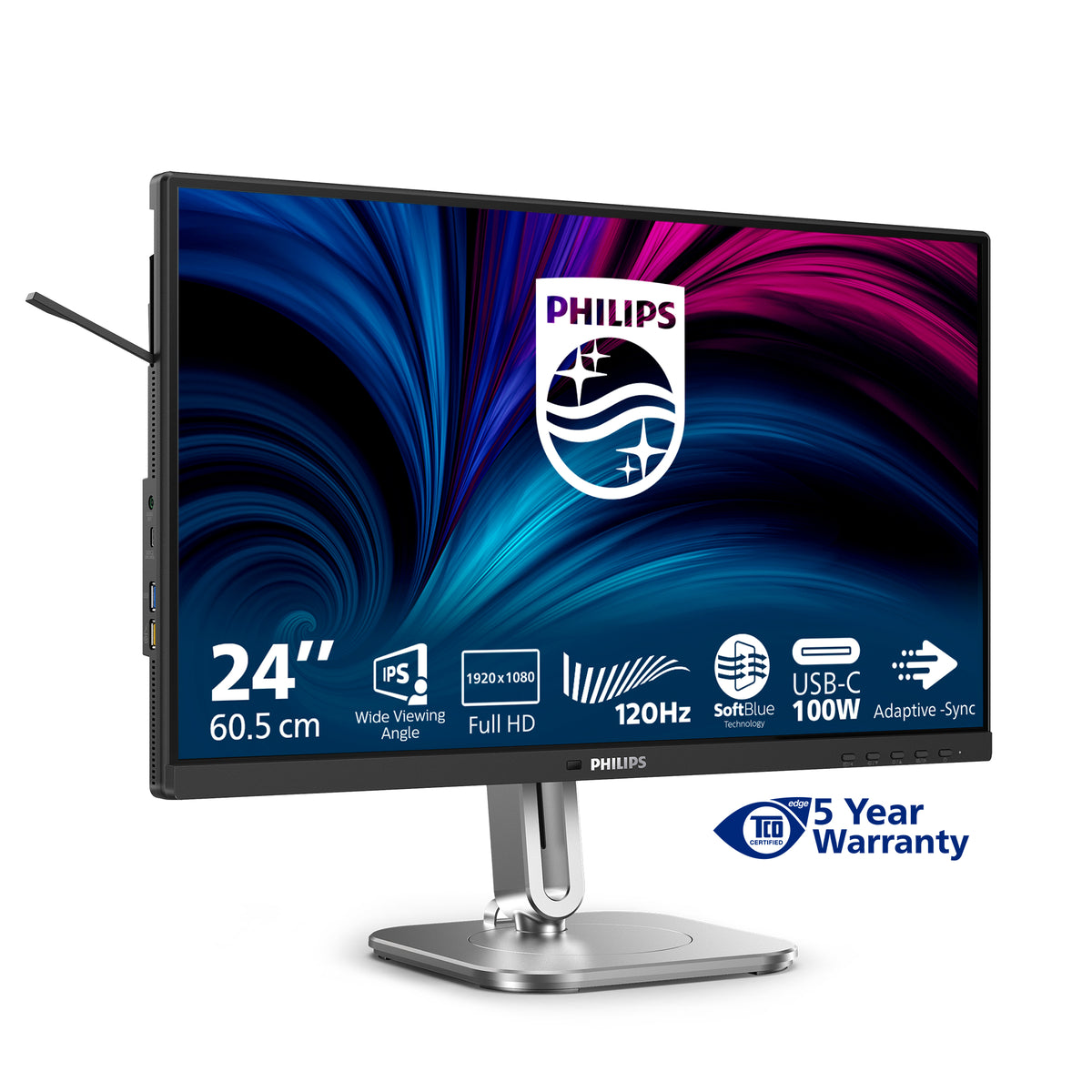 Philips 4000 series 24B2U4301/00 Computerbildschirm 60,5 cm (23.8") 1920 x 1080 Pixel Full HD LCD Grau