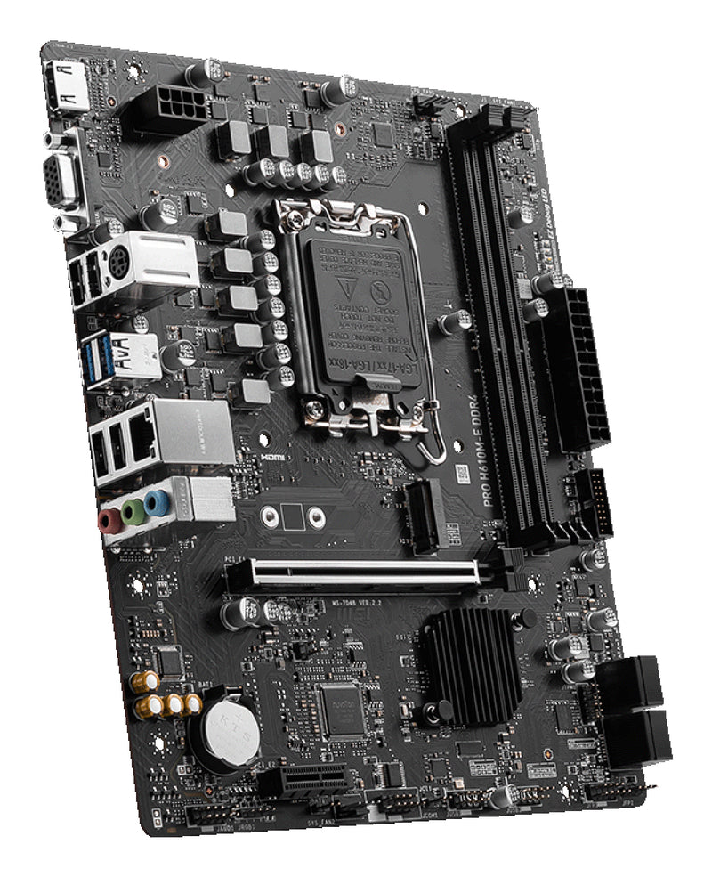 MSI PRO H610M-E DDR4 Motherboard Intel H610 LGA 1700 micro ATX