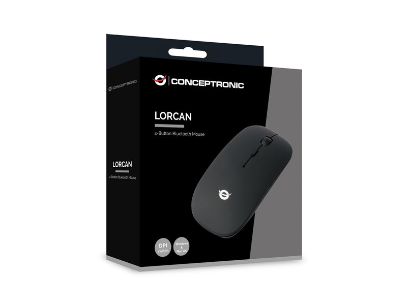 Conceptronic LORCAN01B Bluetooth-Maus mit 3 Tasten