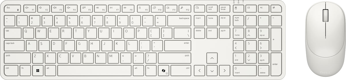DELL Pro 5 KM526 Tastatur Maus enthalten Heimbüro RF Wireless QWERTY UK Englisch Weiß