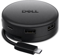 DELL DA326 Kabelgebunden USB 3.2 Gen 1 (3.1 Gen 1) Type-C Schwarz