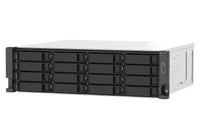 QNAP TS-1673AU-RP-16G NAS & Speicherserver Rack (3U) Ryzen Embedded V1500B 16 GB DDR4 0 TB QNAP QTS Schwarz, Grau