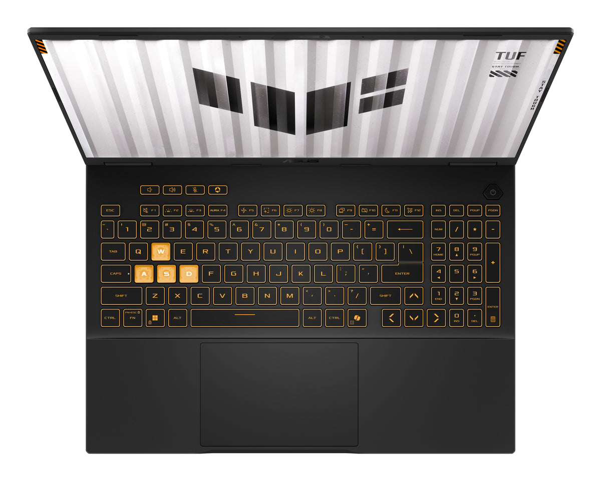 ASUS TUF Gaming F16 FX608JMI-TU410W Intel® Core™ i7 i7-14650HX Laptop 40,6 cm (16") WUXGA 16 GB DDR5-SDRAM 1 TB SSD NVIDIA GeForce RTX 5060 Laptop GPU Wi-Fi 6E (802.11ax) Windows 11 Home Grau
