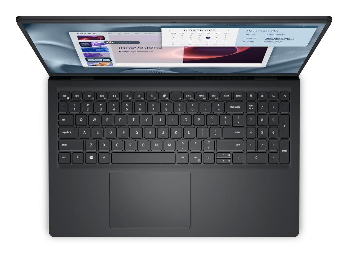 DELL Pro 15 Essential PV15250 Intel® Core™ i7 i7-1355U Laptop 39,6 cm (15.6") Full HD 16 GB DDR5-SDRAM 512 GB SSD Wi-Fi 6 (802.11ax) Windows 11 Pro Schwarz AZERTY Französisch