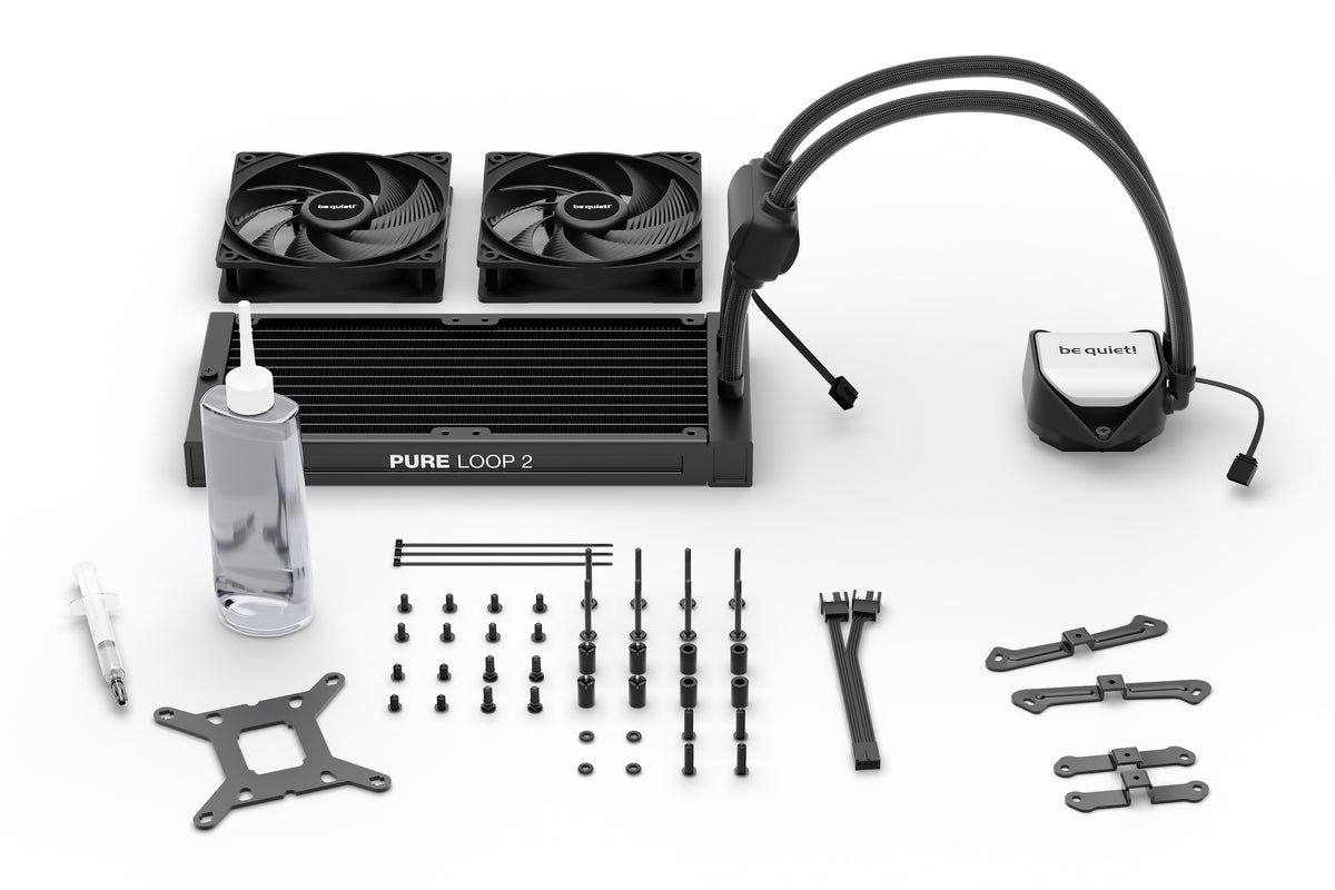 be quiet! Pure Loop 2 | 240mm Prozessor All-in-One-Flüssigkeitskühler 12 cm Schwarz 1 Stück(e)