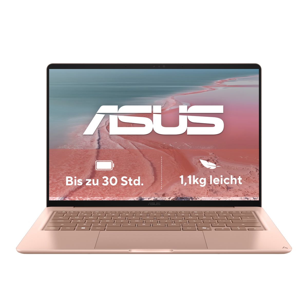 ASUS Zenbook 14 UX3480QA-U1023W Copilot+ PC Snapdragon X1-26-100 Laptop 35,6 cm (14") WUXGA 16 GB LPDDR5x-SDRAM 512 GB SSD Wi-Fi 6E (802.11ax) Windows 11 Home Pink