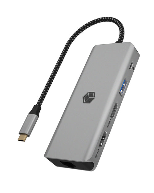 ICY BOX IB-DK4012-CPD, 9 in 1 USB Type-C® Notebook DockingStation, 2x HDMI