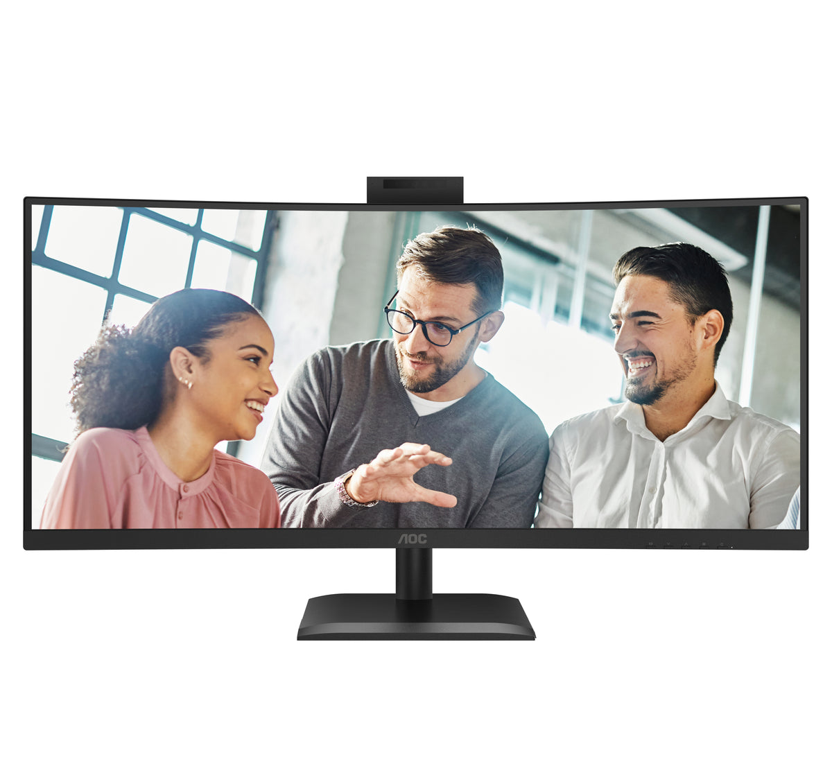 AOC CU34E4CW/75 Computerbildschirm 86,4 cm (34") 3440 x 1440 Pixel Schwarz