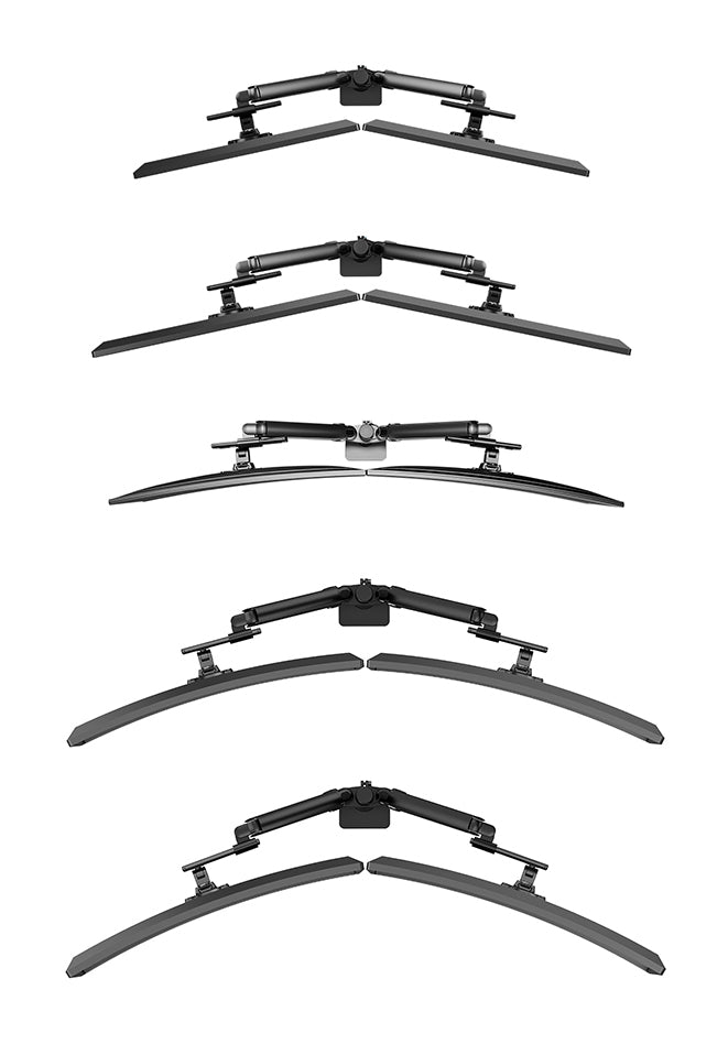 Neomounts DS65S-950BL2 Monitorarm 24-34" - Gasfeder - Topfix - mehrfach verstellbar - 180°-Stopp