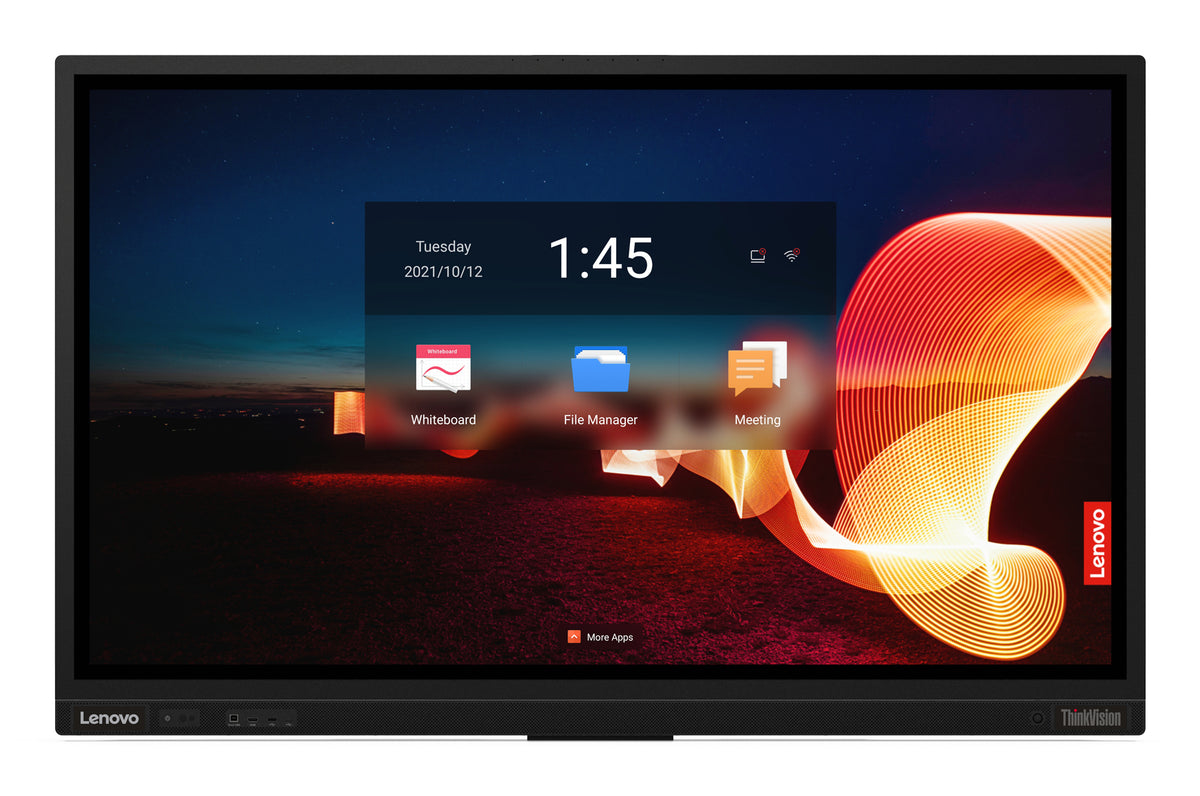Lenovo ThinkVision T65 Computerbildschirm 165,1 cm (65") 3840 x 2160 Pixel 4K Ultra HD LED Touchscreen Schwarz