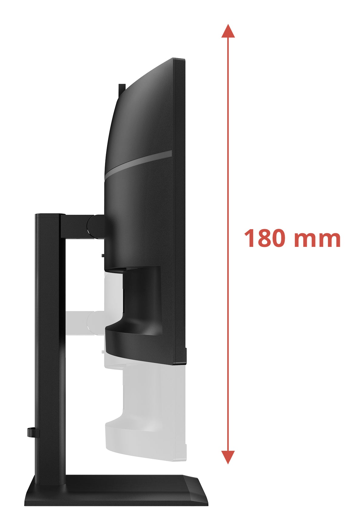 AOC CU34E4CW/75 Computerbildschirm 86,4 cm (34") 3440 x 1440 Pixel Schwarz