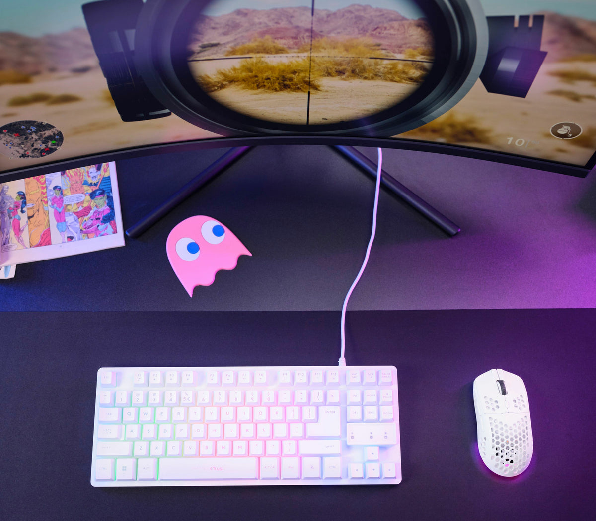 Trust GXT 929 Helox Maus Gaming rechts RF Wireless Optisch 4800 DPI
