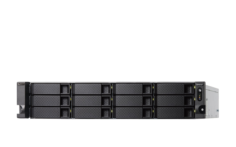 QNAP TS-H1886XU-RP-R2 NAS Rack (3U) Intel® Xeon® D D-1622 32 GB DDR4 0 TB QuTS hero Schwarz, Grau