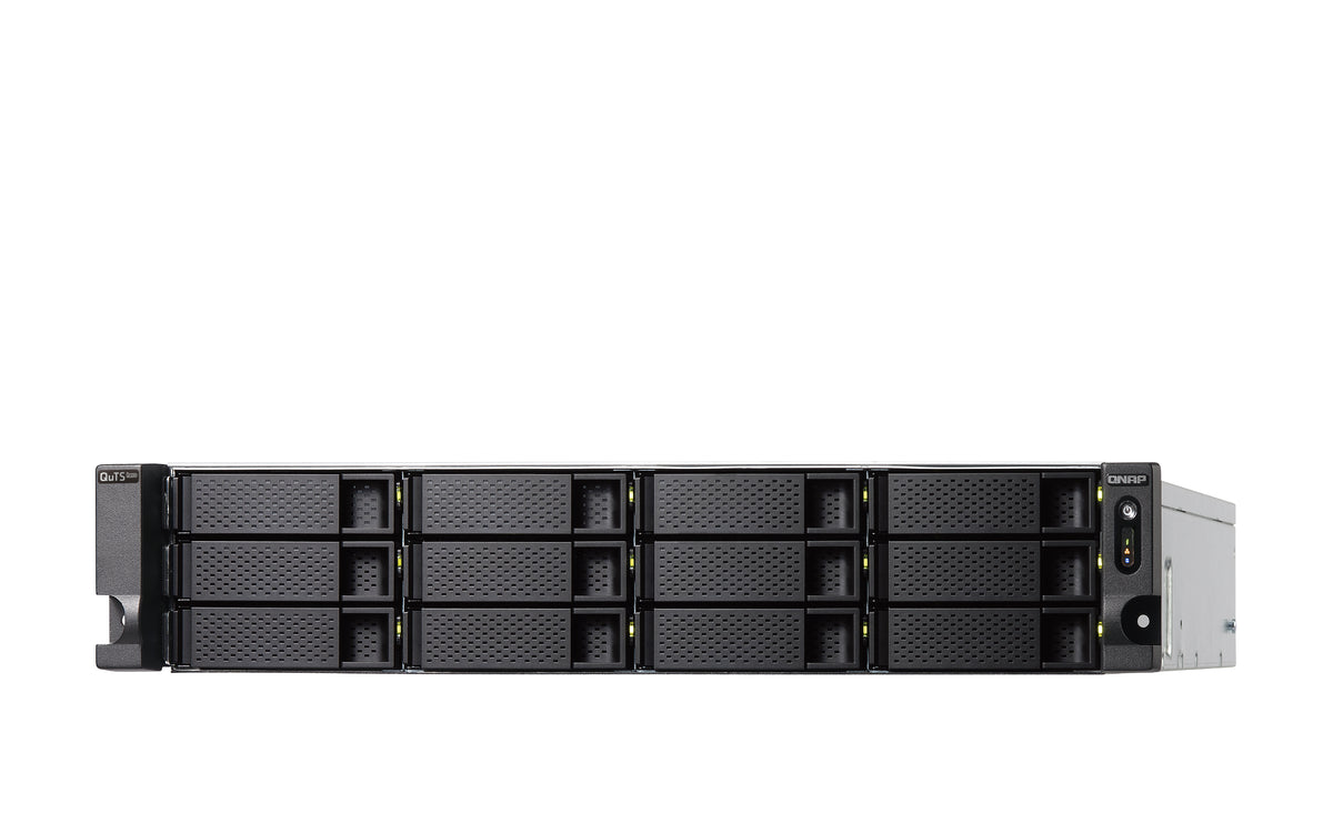 QNAP TS-H1886XU-RP-R2 NAS Rack (3U) Intel® Xeon® D D-1622 16 GB DDR4 0 TB QuTS hero Schwarz, Grau