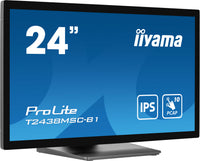 iiyama ProLite T2438MSC-B1 Computerbildschirm 60,5 cm (23.8") 1920 x 1080 Pixel Full HD LED Touchscreen Schwarz