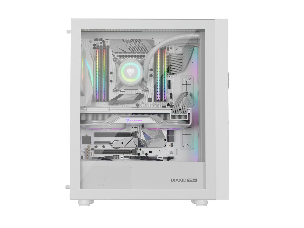 GENESIS Diaxid 605 ARGB Midi Tower Weiß