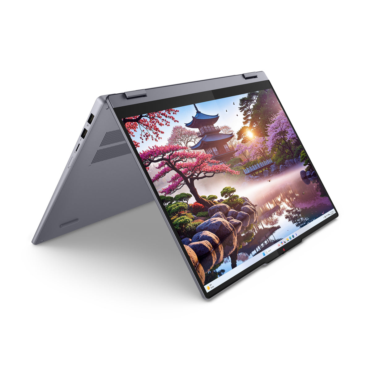 Lenovo IdeaPad 5 2-in-1 16AKP10 Copilot+ PC AMD Ryzen AI 5 340 Hybrid (2-in-1) 40,6 cm (16") Touchscreen WUXGA 16 GB LPDDR5x-SDRAM 1 TB SSD Wi-Fi 7 (802.11be) Windows 11 Home Grau Deutsch