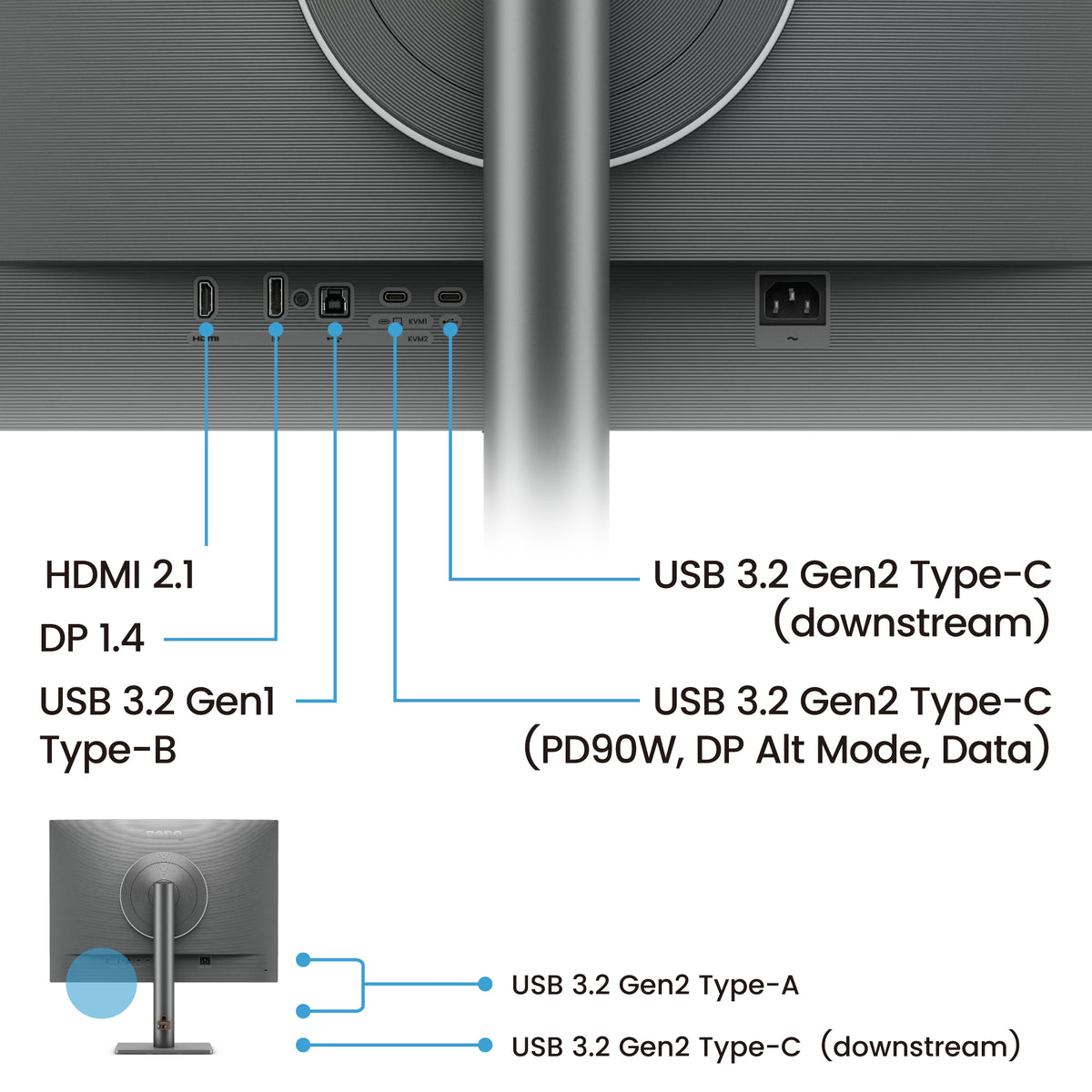 BenQ RD280UG Computerbildschirm 71,6 cm (28.2") 3840 x 2560 Pixel 4K Ultra HD Schwarz