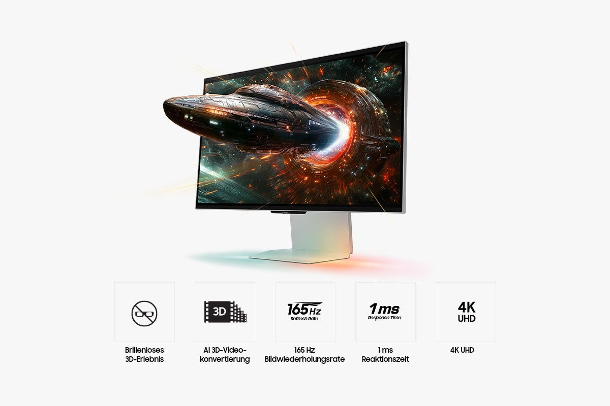Samsung 27" Odyssey 3D (G90XF) 4K 165 Hz Gaming Monitor