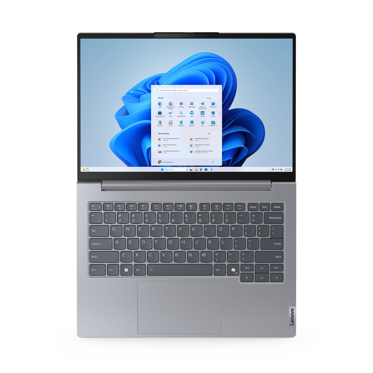 Lenovo ThinkBook 14 G7 ARP AMD Ryzen™ 5 7535HS Laptop 35,6 cm (14") WUXGA 32 GB DDR5-SDRAM 512 GB SSD Wi-Fi 6E (802.11ax) Windows 11 Pro Deutsch Grau