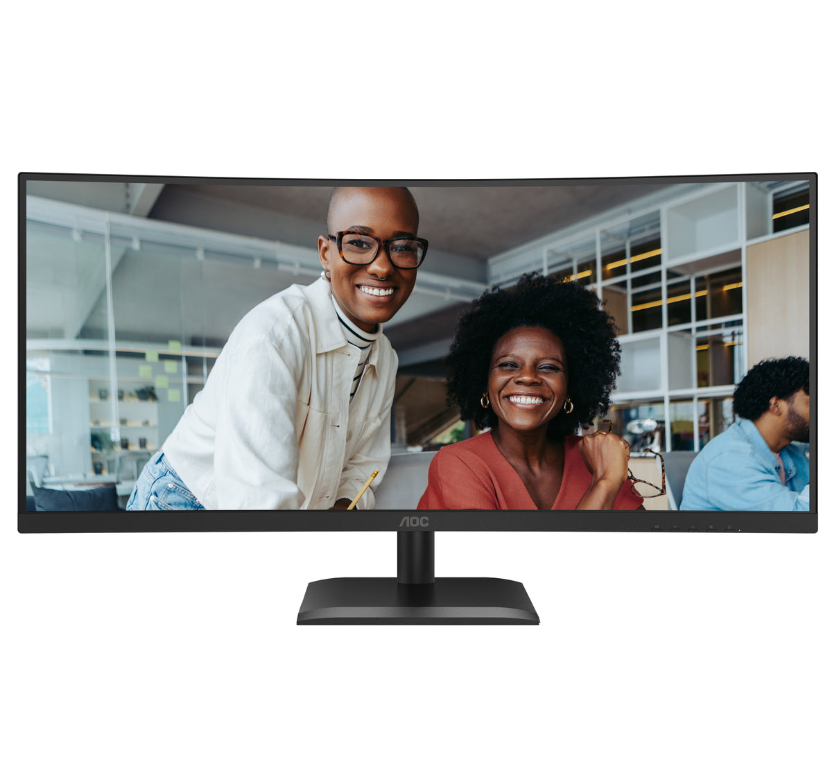 AOC CU34E4C Computerbildschirm 86,4 cm (34") 3440 x 1440 Pixel Schwarz