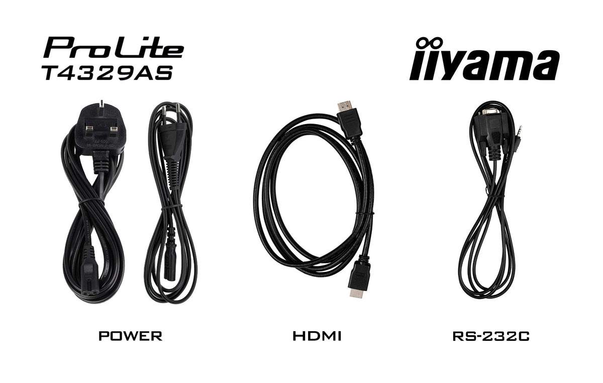 iiyama T4329AS-B1AG Computerbildschirm 108 cm (42.5") 3840 x 2160 Pixel 4K Ultra HD LED Touchscreen Schwarz