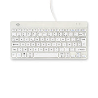 R-Go Tools Ergonomische Tastatur R-Go Compact Break, kompakte Tastatur mit Pausensoftware, AZERTY (FR), Kabelgebunden, Weiß